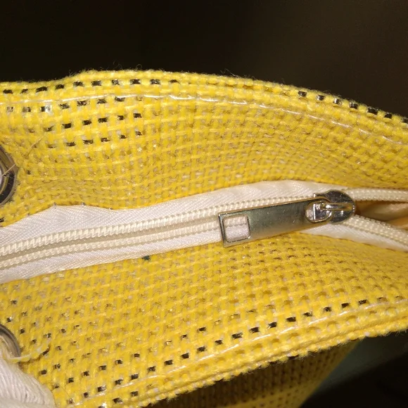 Yellow & Rose Gold Summer Love Large Tote Bag  NWT - Picture 8 of 9